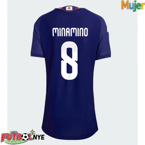 Camiseta Japón Takumi Minamino #8 Primera Equipación para mujer Mundial 2026 manga corta